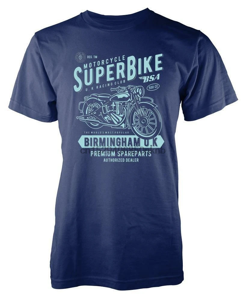 SUPERBIKE мотоцикл клуб премиум запасных частей взрослая футболка S XXL|Мужские