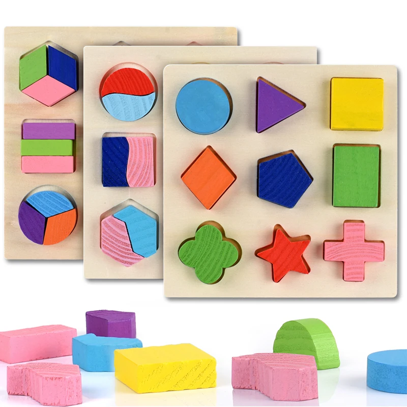 Wooden Geometric Shapes Montessori Puzzle Sorting Math Bricks Preschool Learning Educational Game Baby Toddler Toys for Children
Wooden Geometric Shapes Montessori Puzzle Sorting Math Bricks Preschool Learning Educational Game Baby Toddler Toys for Children