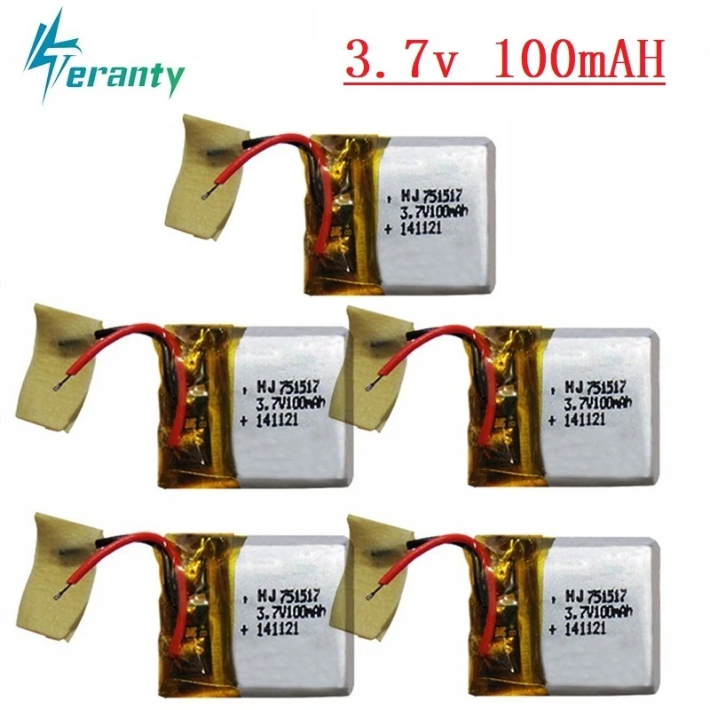 Литий-полимерный аккумулятор 3,7 в 100 мАч для Cx10 CX-10 JJ810 820 828 V646 2,4g, запасные части для радиоуправляемого квадрокоптера, 5 шт./партия, Аккумулято...
Литий-полимерный аккумулятор 3,7 в 100 мАч для Cx10 CX-10 JJ810 820 828 V646 2,4g, запасные части для радиоуправляемого квадрокоптера, 5 шт./партия, Аккумулято...