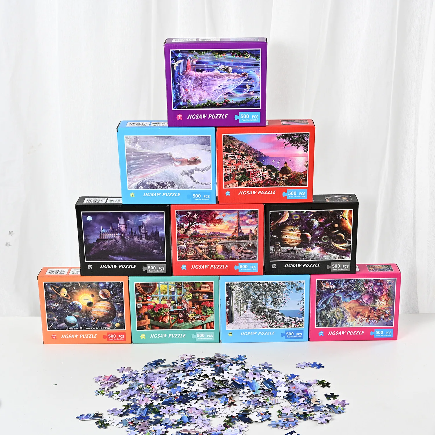 New Colorful 1000 Pieces Jigsaw Puzzle Space Candy Princess Cat London Adult Decompression Brain Game Fidget Toy 3D Paper Puzzle
New Colorful 1000 Pieces Jigsaw Puzzle Space Candy Princess Cat London Adult Decompression Brain Game Fidget Toy 3D Paper Puzzle