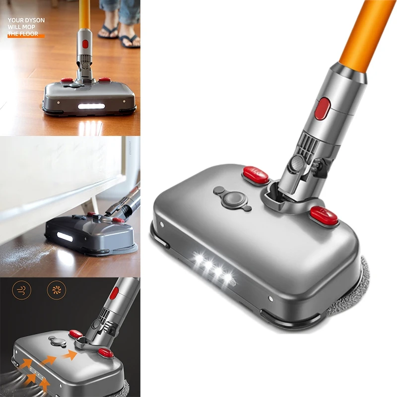 Electric Wet Dry Mopping Brush Head With LED Light For Dyson V7 V8 V10 V11 Replacement Parts With Mop Pads
Electric Wet Dry Mopping Brush Head With LED Light For Dyson V7 V8 V10 V11 Replacement Parts With Mop Pads