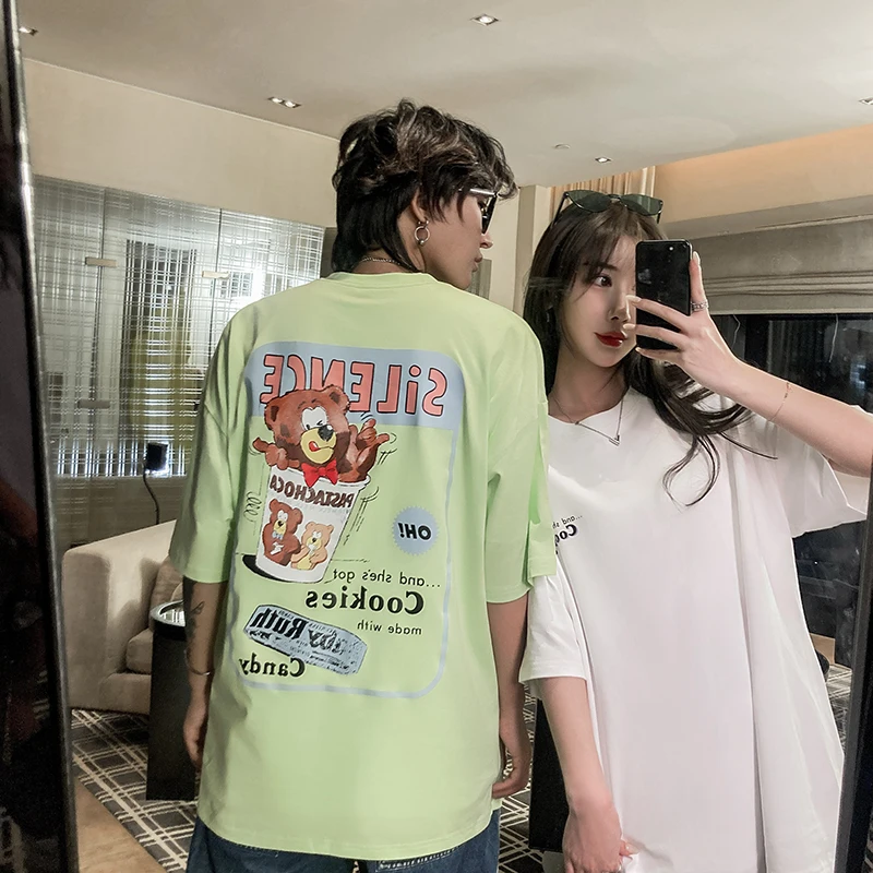 2021 Summer T Shirts New High Street Fun Creative Simple Print Short Sleeves T-shirt Male Loose Casual Fashion Cotton Streetwear
2021 Summer T Shirts New High Street Fun Creative Simple Print Short Sleeves T-shirt Male Loose Casual Fashion Cotton Streetwear