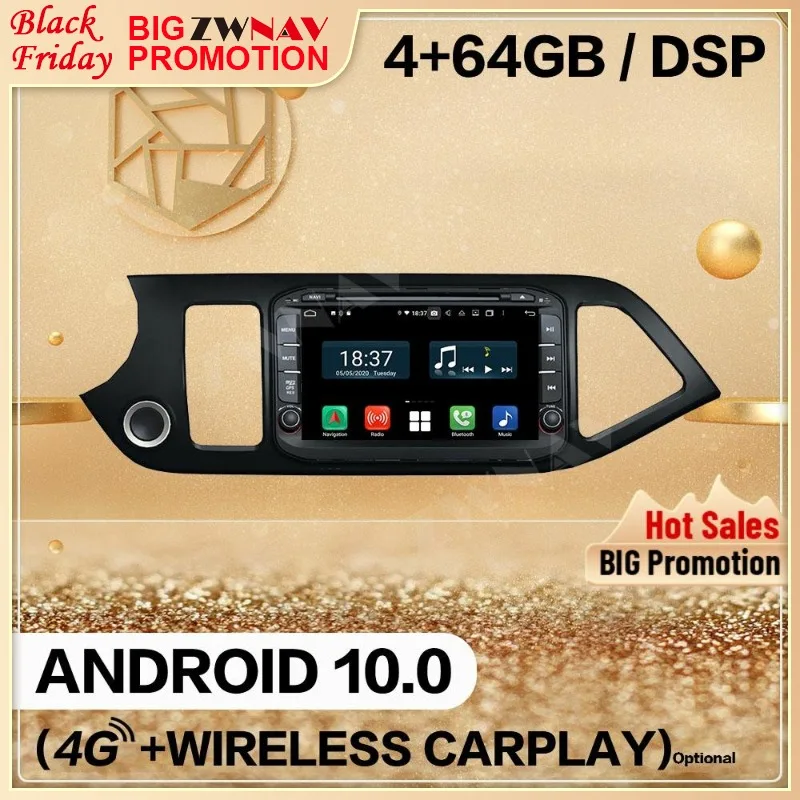 128GB For KIA PICANTO MORNING 2011 2012 2013 2014 2015 2016 Android 10 Screen Player Audio Radio GPS Navi Head Unit Auto Stereo
128GB For KIA PICANTO MORNING 2011 2012 2013 2014 2015 2016 Android 10 Screen Player Audio Radio GPS Navi Head Unit Auto Stereo
