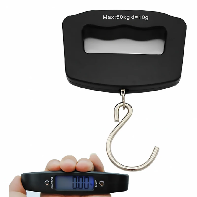 

50Kg/10g Hanging Scale Fish Hook Mini Portable Digital Hand Held Electronic Weighting Luggage Scale LED Display напольные весы