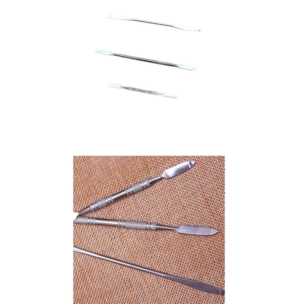 Stainless Steel Dual Heads Makeup Toner Spatula Cosmetic Make Up Accessories Cosmetic Makeup Palette Spatula 3Pcs/set 2 order 
Stainless Steel Dual Heads Makeup Toner Spatula Cosmetic Make Up Accessories Cosmetic Makeup Palette Spatula 3Pcs/set 2 order