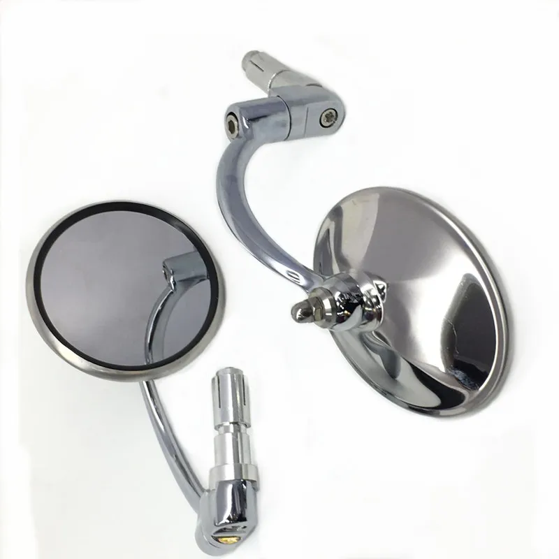 Universal Motorcycle Chrome Aluminum 7/8" 22MM Side Rear View Mirrors Handle Bar End Dual Sport bike Cruiser Bobber Chopper 
Universal Motorcycle Chrome Aluminum 7/8" 22MM Side Rear View Mirrors Handle Bar End Dual Sport bike Cruiser Bobber Chopper