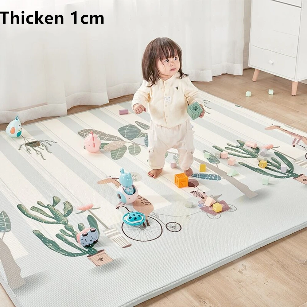 180*150cm*1cm Foldable Cartoon Baby Play Mat Xpe Puzzle Children's Mat High Quality Baby Climbing Pad Kids Rug Baby Games Mats 
180*150cm*1cm Foldable Cartoon Baby Play Mat Xpe Puzzle Children's Mat High Quality Baby Climbing Pad Kids Rug Baby Games Mats