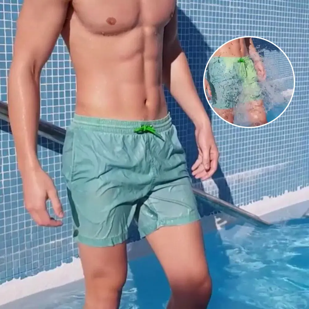 Quick Dry Color-changing Men Beach Short Swimwear Beach Surfing Pants Warm Color Discoloration Swimming Surfing Board Shorts
Quick Dry Color-changing Men Beach Short Swimwear Beach Surfing Pants Warm Color Discoloration Swimming Surfing Board Shorts