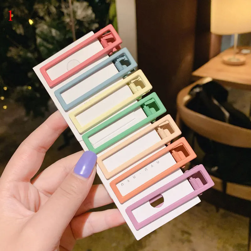 7 pieces/set Hollow square Hairpins sweet cute hair clip frosted candy color clips cute geometric alloy girl hair clip
7 pieces/set Hollow square Hairpins sweet cute hair clip frosted candy color clips cute geometric alloy girl hair clip