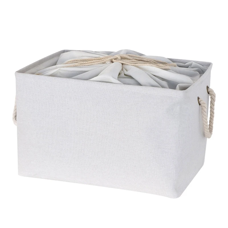 Folding Storage Basket Linen Storage Box Drawstring Organizer Cloth Toy Holder 203F
Folding Storage Basket Linen Storage Box Drawstring Organizer Cloth Toy Holder 203F