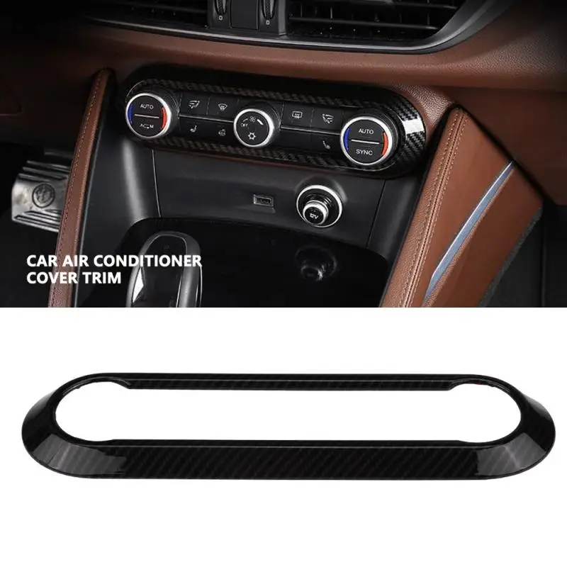Carbon Fiber Car Interior Air Conditioner Knob Panel Frame Cover Trim for Alfa Romeo Stelvio 2017 2018 Giulia 2016-2018
Carbon Fiber Car Interior Air Conditioner Knob Panel Frame Cover Trim for Alfa Romeo Stelvio 2017 2018 Giulia 2016-2018