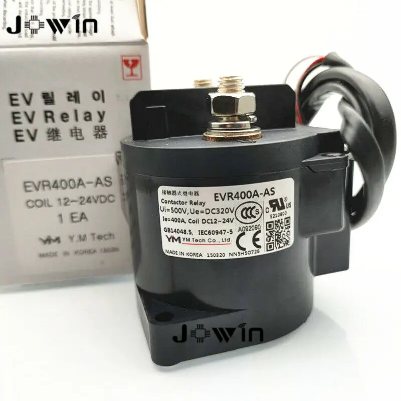 EVR400A-AS 400A DC12-24V A092090 YMTech High Voltage DC Relay EVR100 
EVR400A-AS 400A DC12-24V A092090 YMTech High Voltage DC Relay EVR100