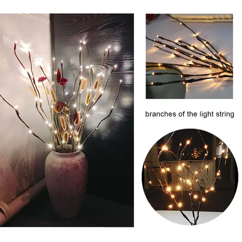 Fairy Lights String Lights Twigs 20LED 20LED Warm White Light Wedding Decoration Home &Amp; Living 5 Branches Night Party
Fairy Lights String Lights Twigs 20LED 20LED Warm White Light Wedding Decoration Home &Amp; Living 5 Branches Night Party