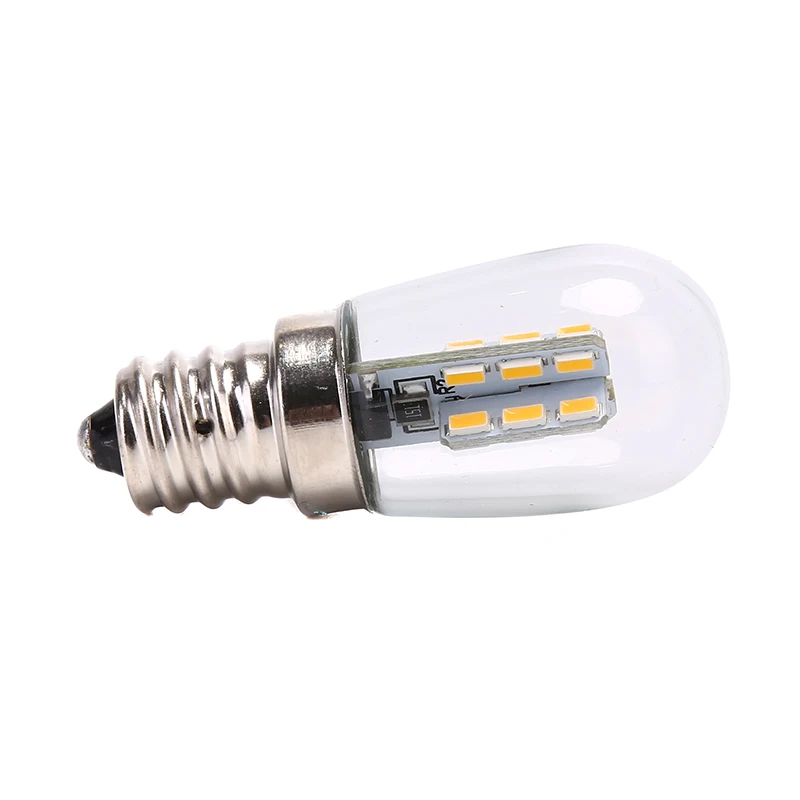

Светодиодная лампа E12 220 В E12, ярсветодиодный, стеклянная лампа с абажуром Чистый теплый белый светильник для швейной машины, холодильника