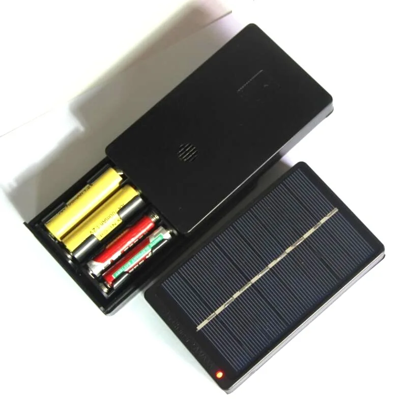 

1W 4V solar cell panel charging box can charge 2 * AA / AAA 1.2V battery