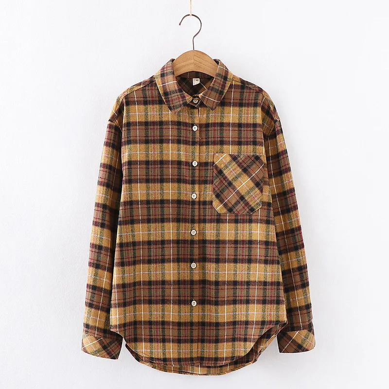 HSA Women Plaid Blouse Tops Batwing Long Sleeve Casual Pocket Shirt Female Turn Down Collar Loose Office Wear Tunic Outwear
HSA Women Plaid Blouse Tops Batwing Long Sleeve Casual Pocket Shirt Female Turn Down Collar Loose Office Wear Tunic Outwear