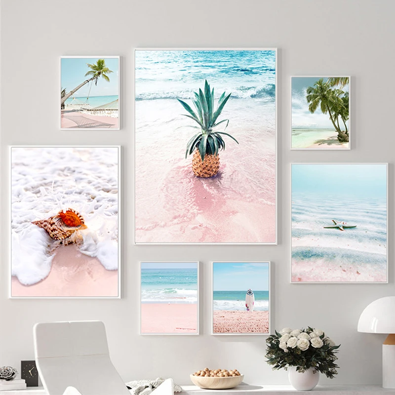 Pink Sea Beach Shell Pineapple Hammock Nordic Posters And Prints Wall Art Canvas PaintingWall Pictures For Living Room Decor
Pink Sea Beach Shell Pineapple Hammock Nordic Posters And Prints Wall Art Canvas PaintingWall Pictures For Living Room Decor