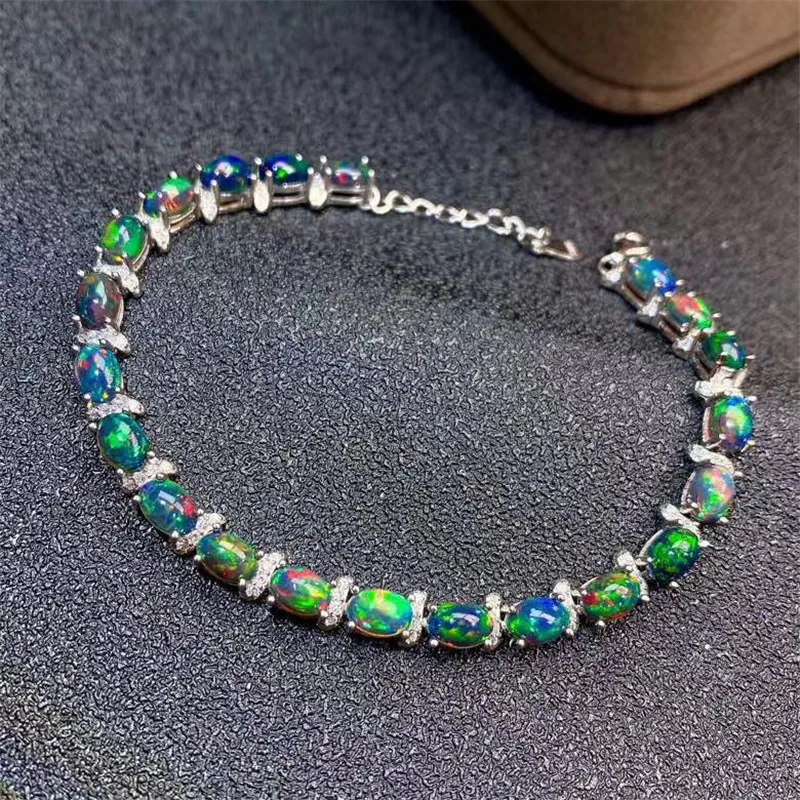 MDINA Best Gift Natural and Real New Fashion 925 sterling silver Fine jewelry Black OPal Bracelet Natural And Real Opal Bracelet
MDINA Best Gift Natural and Real New Fashion 925 sterling silver Fine jewelry Black OPal Bracelet Natural And Real Opal Bracelet