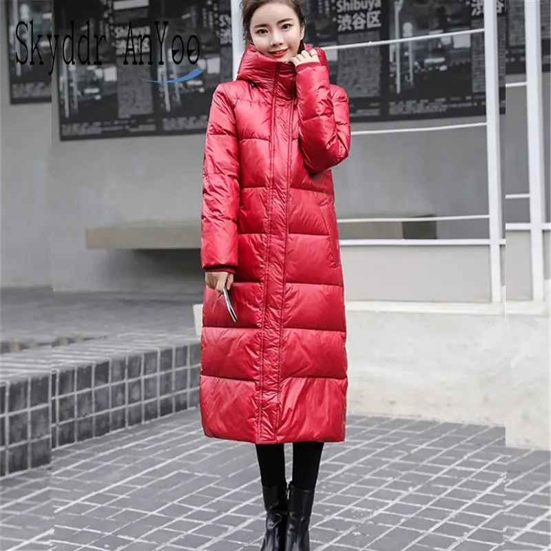 Пуховик женский зимний длинный, на молнии, ветрозащитный, на размера плюс утином пуху 
Пуховик женский зимний длинный, на молнии, ветрозащитный, на размера плюс утином пуху