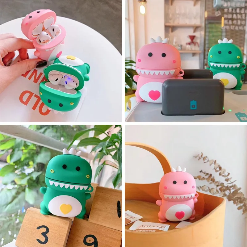 For Airpods 1 2 Case Cute Flower Cover Apple AirPods Case Silicone Protective Earbuds Accessories Box Cute Dinosaur Earphone
For Airpods 1 2 Case Cute Flower Cover Apple AirPods Case Silicone Protective Earbuds Accessories Box Cute Dinosaur Earphone