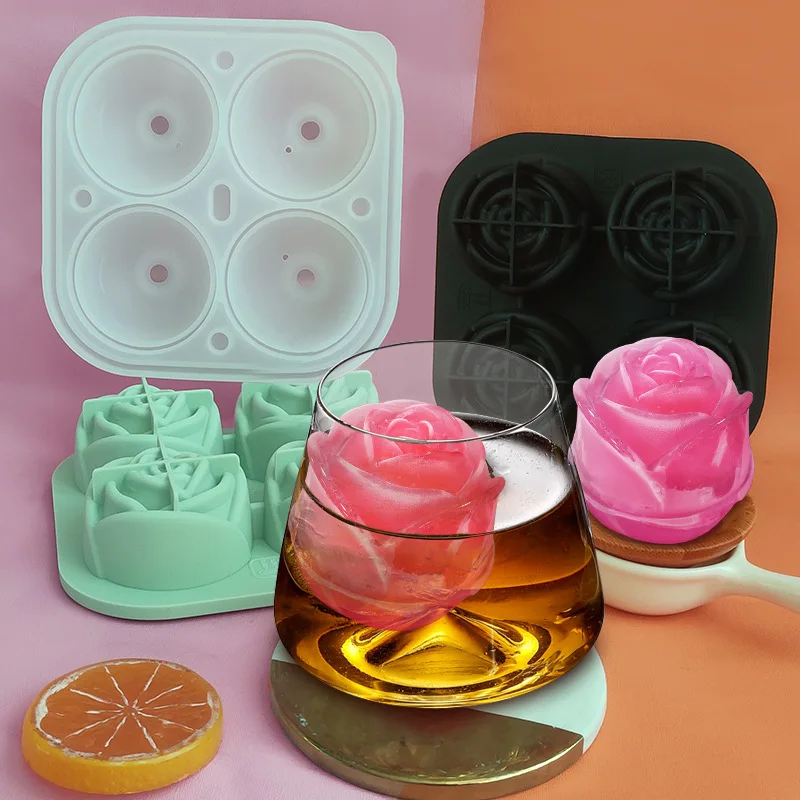4pcs Ice Cube Tray 3D Rose Silicone Mold DIY Ice Maker Use Cool Whiskey Wine Kitchen Tools Pudding Ice Cream Mold
4pcs Ice Cube Tray 3D Rose Silicone Mold DIY Ice Maker Use Cool Whiskey Wine Kitchen Tools Pudding Ice Cream Mold