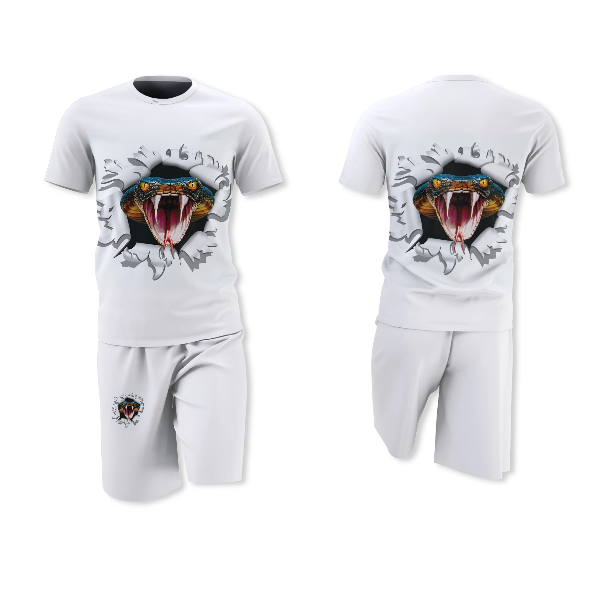 Summer Men's Short Sleeve and Shorts Set Alien Snake Horror Short Sleeve Sports Outdoor Men
Summer Men's Short Sleeve and Shorts Set Alien Snake Horror Short Sleeve Sports Outdoor Men