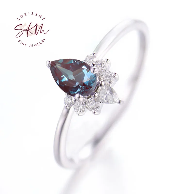 SKM flower rings 14k white gold Vintage Alexandrite rings for women Engagement rings designer Anniversary Luxury Fine Jewelry
SKM flower rings 14k white gold Vintage Alexandrite rings for women Engagement rings designer Anniversary Luxury Fine Jewelry
