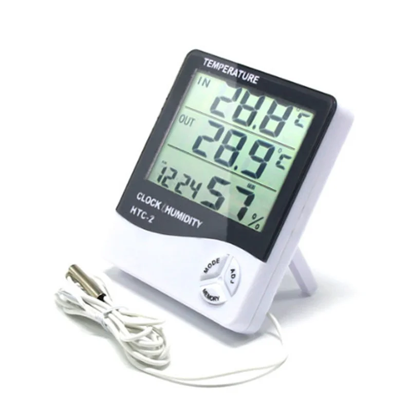 Digital Thermometer Hygrometer LCD Temperature Humidity Meter Weather Station Home Indoor Outdoor Clock
Digital Thermometer Hygrometer LCD Temperature Humidity Meter Weather Station Home Indoor Outdoor Clock