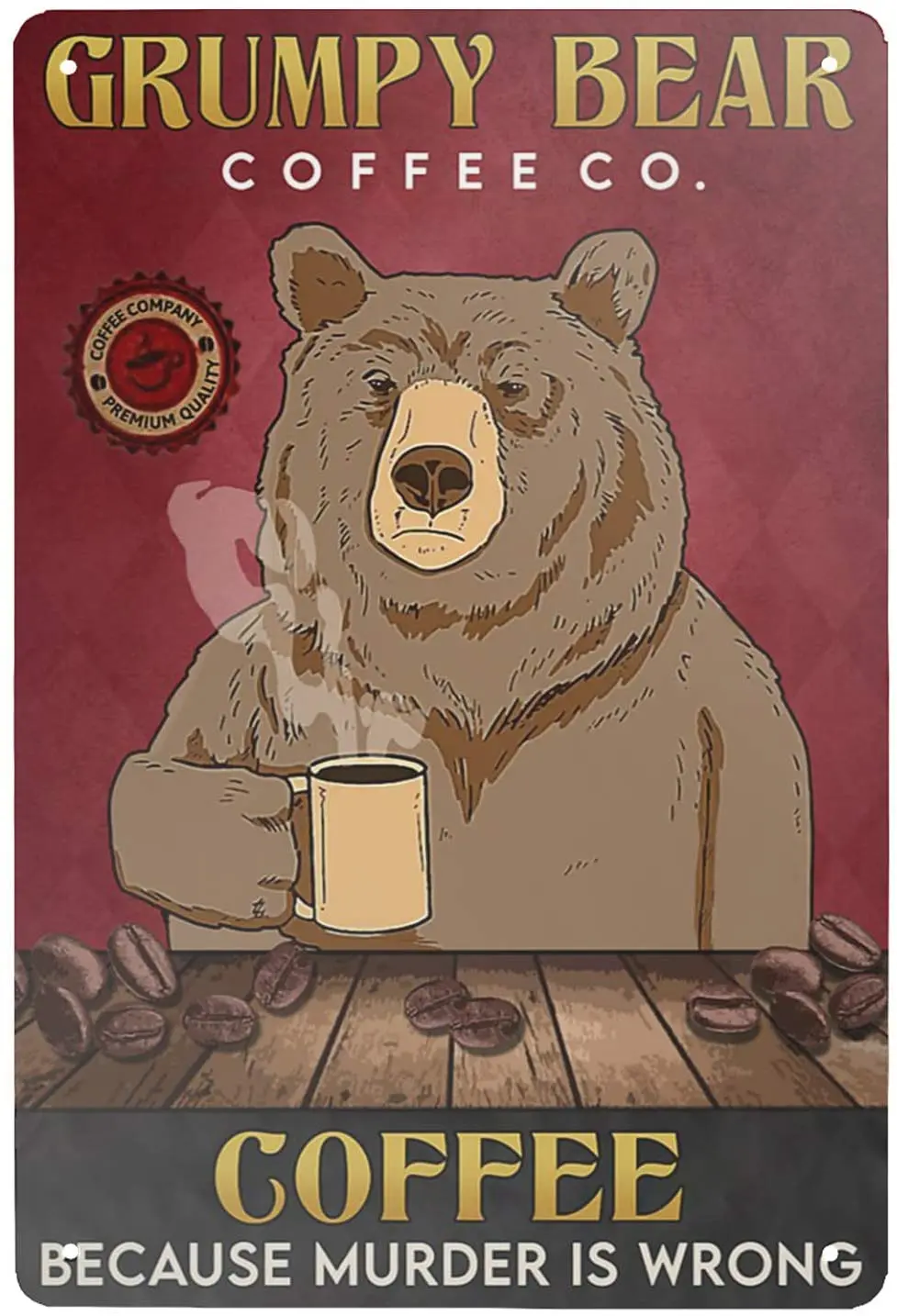 Tin Sign Decoration for Home Bar Beast Wall Poster Vintage Retro Game Rooms Metal Plates Decor for Kitchen Grizzly Bear Garden
Tin Sign Decoration for Home Bar Beast Wall Poster Vintage Retro Game Rooms Metal Plates Decor for Kitchen Grizzly Bear Garden