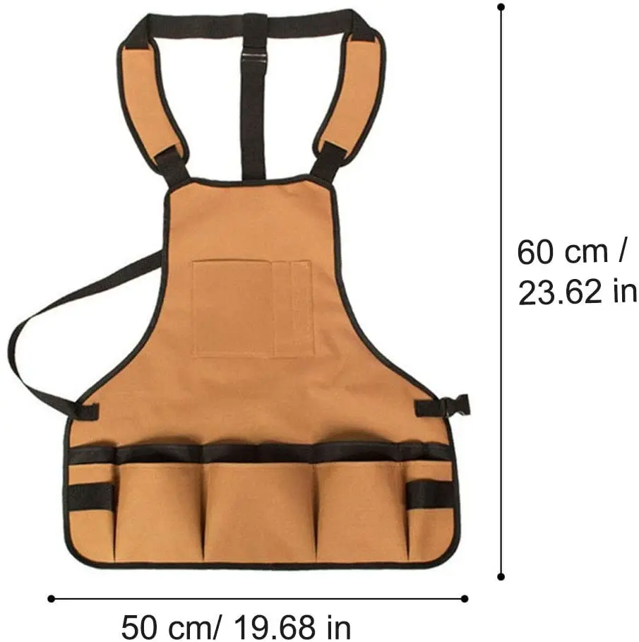 Durable Goods Heavy Duty Unisex Canvas Work Apron with Tool Pockets Cross-Back Straps Adjustable For Woodworking Painting
Durable Goods Heavy Duty Unisex Canvas Work Apron with Tool Pockets Cross-Back Straps Adjustable For Woodworking Painting