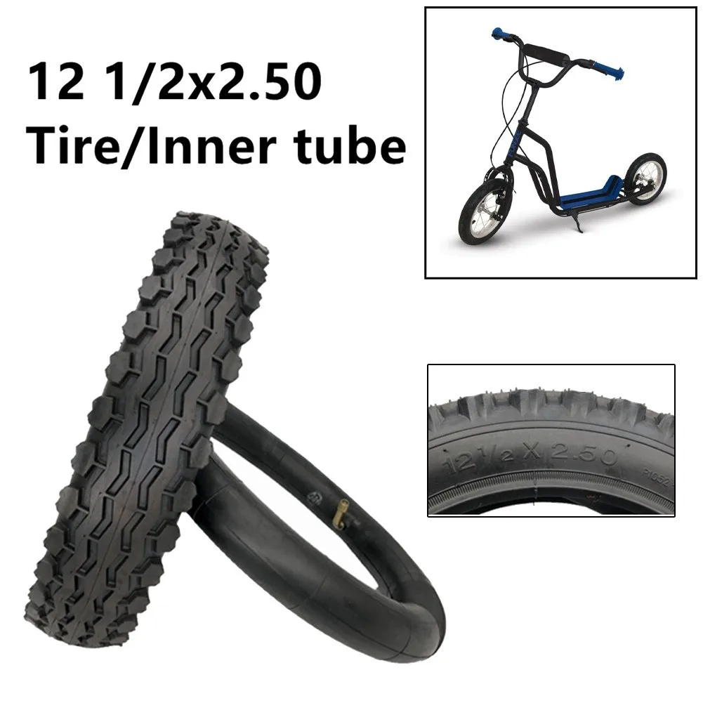 12 1/2x2.50 MTB E-Bike Bicycle Scooter Pneumatic Tire 12 Inch Thicken Inner Tube Outer Tire Snowfield Front Rear Wheel Beach
12 1/2x2.50 MTB E-Bike Bicycle Scooter Pneumatic Tire 12 Inch Thicken Inner Tube Outer Tire Snowfield Front Rear Wheel Beach