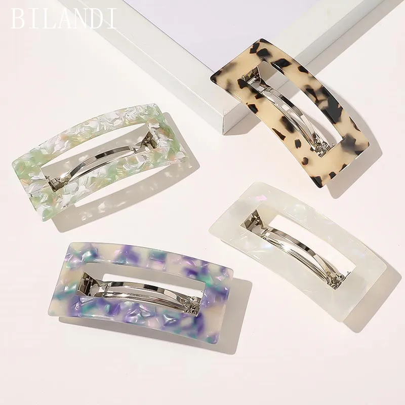 Bilandi Fashion Leopard Acetate Hair Clips Pin For Women Square Barrettes Headwear Girls Elegant Hair Clip Hair Accessories
Bilandi Fashion Leopard Acetate Hair Clips Pin For Women Square Barrettes Headwear Girls Elegant Hair Clip Hair Accessories