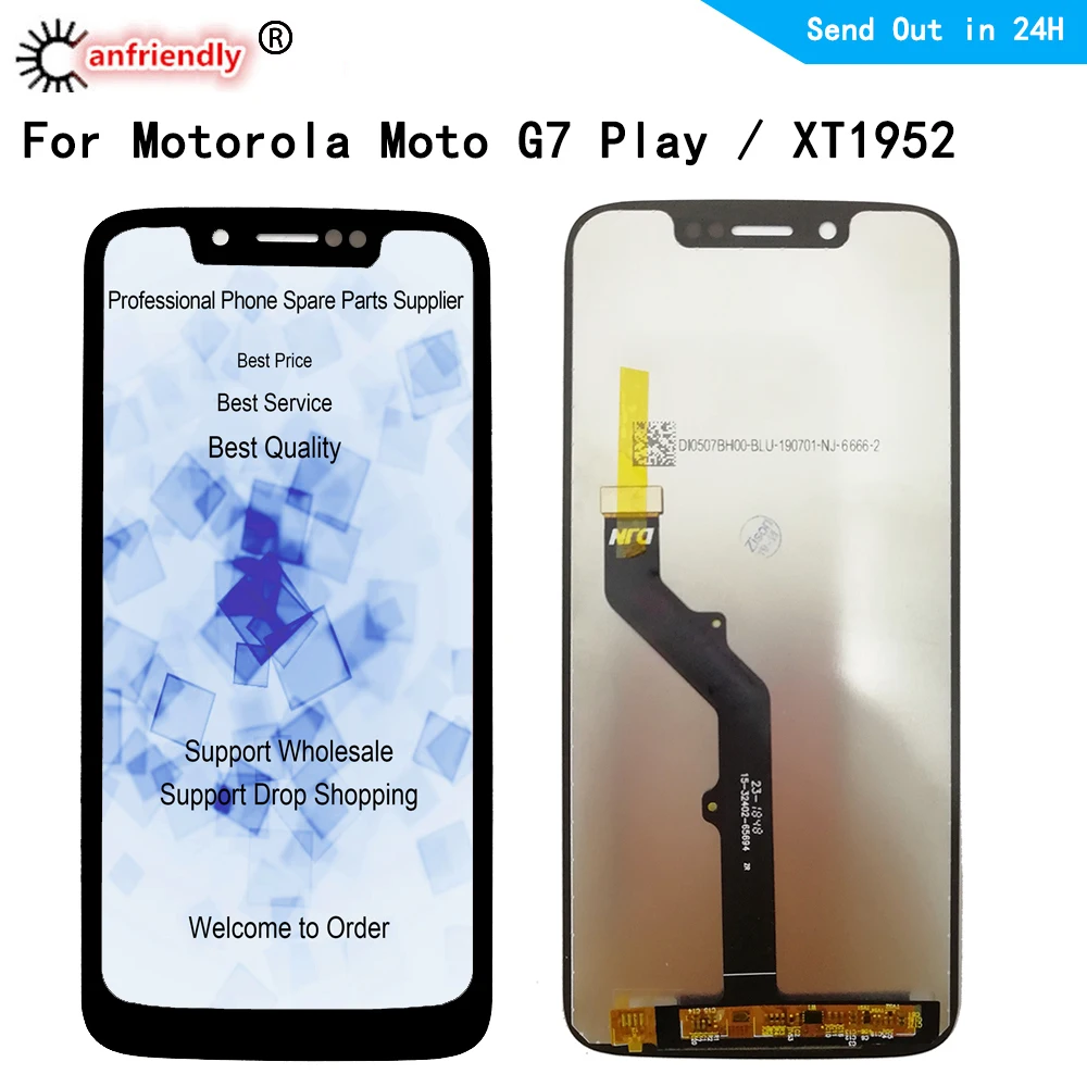 5.7" LCD For Motorola Moto G7 Play XT1952 Lcd Screen Display+Touch Glass Digitizer Assembly For Motorola Moto G7Play XT1952 lcd
5.7" LCD For Motorola Moto G7 Play XT1952 Lcd Screen Display+Touch Glass Digitizer Assembly For Motorola Moto G7Play XT1952 lcd