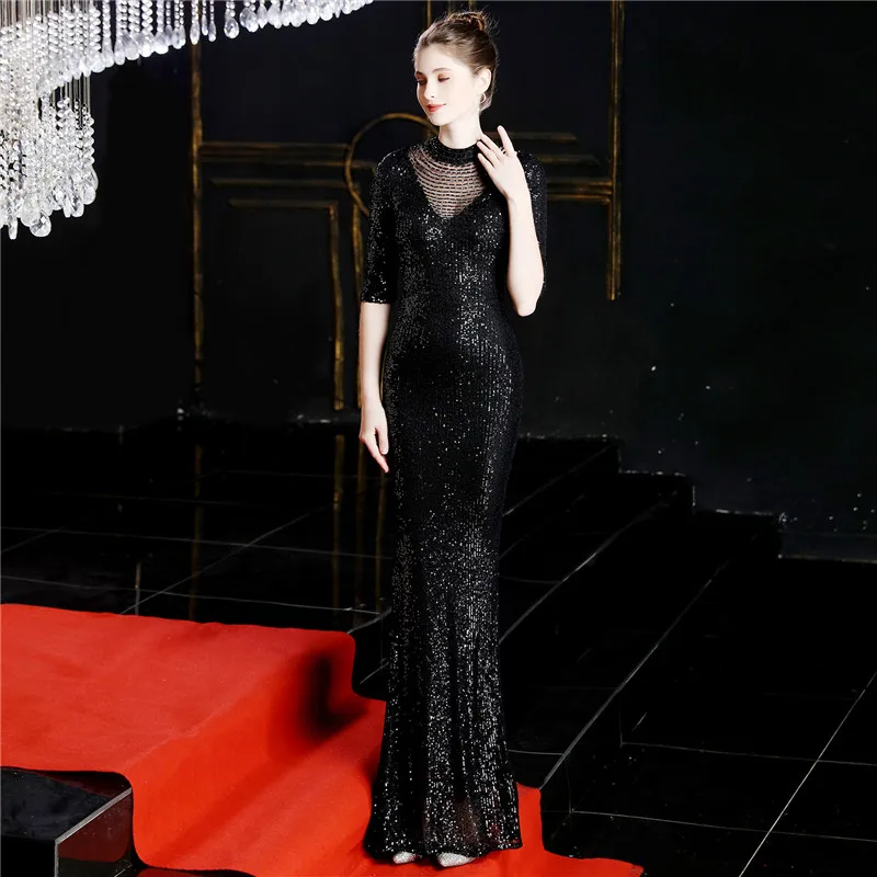 Gold Sexy O Neck Summer Fishtail Dress Sequined With Beads Banquet Elegant Trumper/mermaid Annual Meeting Maxi Party Long Dress
Gold Sexy O Neck Summer Fishtail Dress Sequined With Beads Banquet Elegant Trumper/mermaid Annual Meeting Maxi Party Long Dress