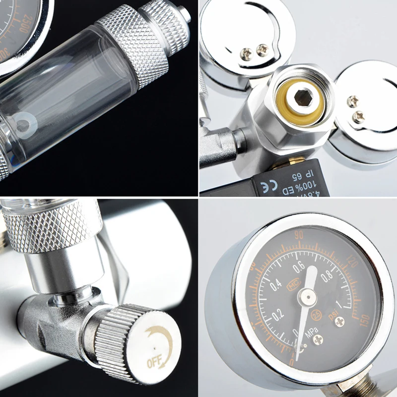 220V Aquarium CO2 Regulator Magnetic Solenoid Valve Kit With Check Valve Bubble Counter Fish Tank CO2 Pressure-reducing Valve 
220V Aquarium CO2 Regulator Magnetic Solenoid Valve Kit With Check Valve Bubble Counter Fish Tank CO2 Pressure-reducing Valve