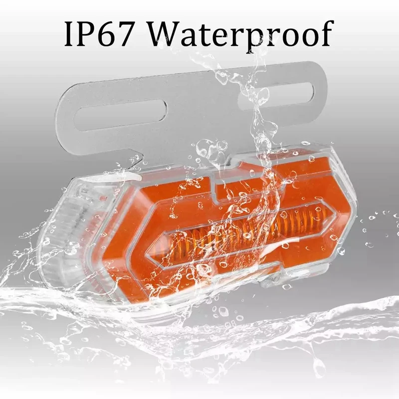 4Pcs 24V LED Car Side Marker Lights Turn Signal Lights Truck Side Lights Suitable for Trailer Trucks Lorries
4Pcs 24V LED Car Side Marker Lights Turn Signal Lights Truck Side Lights Suitable for Trailer Trucks Lorries