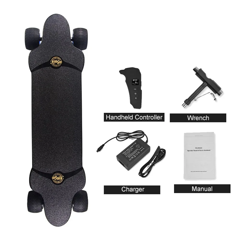 Electric Skateboard Urban flatbed scooter Remote Longboard Adult Hoverboard for teamgee new H20T With Rubber Wheels