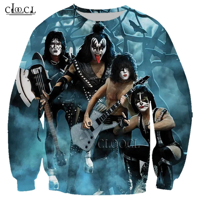 HX Newest Rock Singer KISS Band 3D Print Men Women Sweatshirt Autumn Fashion Long Sleeve Harajuku Tops Pullover Drop Shipping
HX Newest Rock Singer KISS Band 3D Print Men Women Sweatshirt Autumn Fashion Long Sleeve Harajuku Tops Pullover Drop Shipping