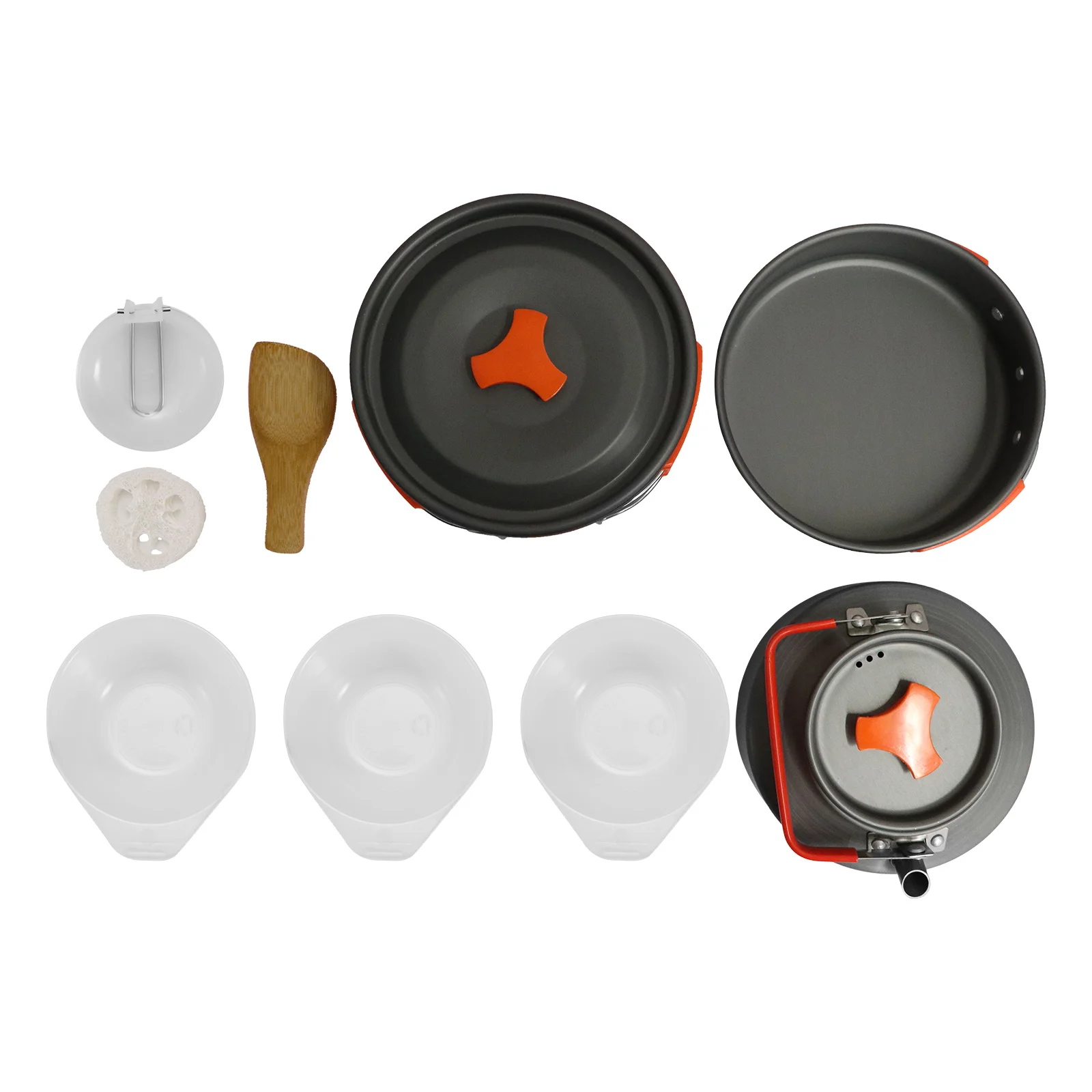 Camping Cookware Set Aluminum Nonstick Portable Outdoor Tableware Kettle Pot Cookset Cooking Pan Bowl For Hiking BBQ Picnic Kit
Camping Cookware Set Aluminum Nonstick Portable Outdoor Tableware Kettle Pot Cookset Cooking Pan Bowl For Hiking BBQ Picnic Kit