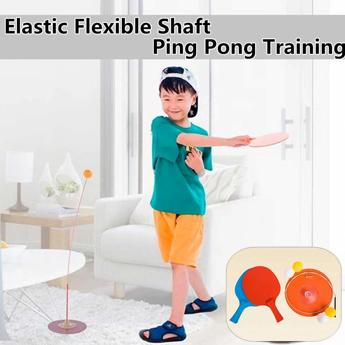 Portable Table Tennis Trainer Table Tennis Soft Shaft Training Machine Elasticity Kid Adult Ping~ Pong Practice Trainer No Balls
Portable Table Tennis Trainer Table Tennis Soft Shaft Training Machine Elasticity Kid Adult Ping~ Pong Practice Trainer No Balls