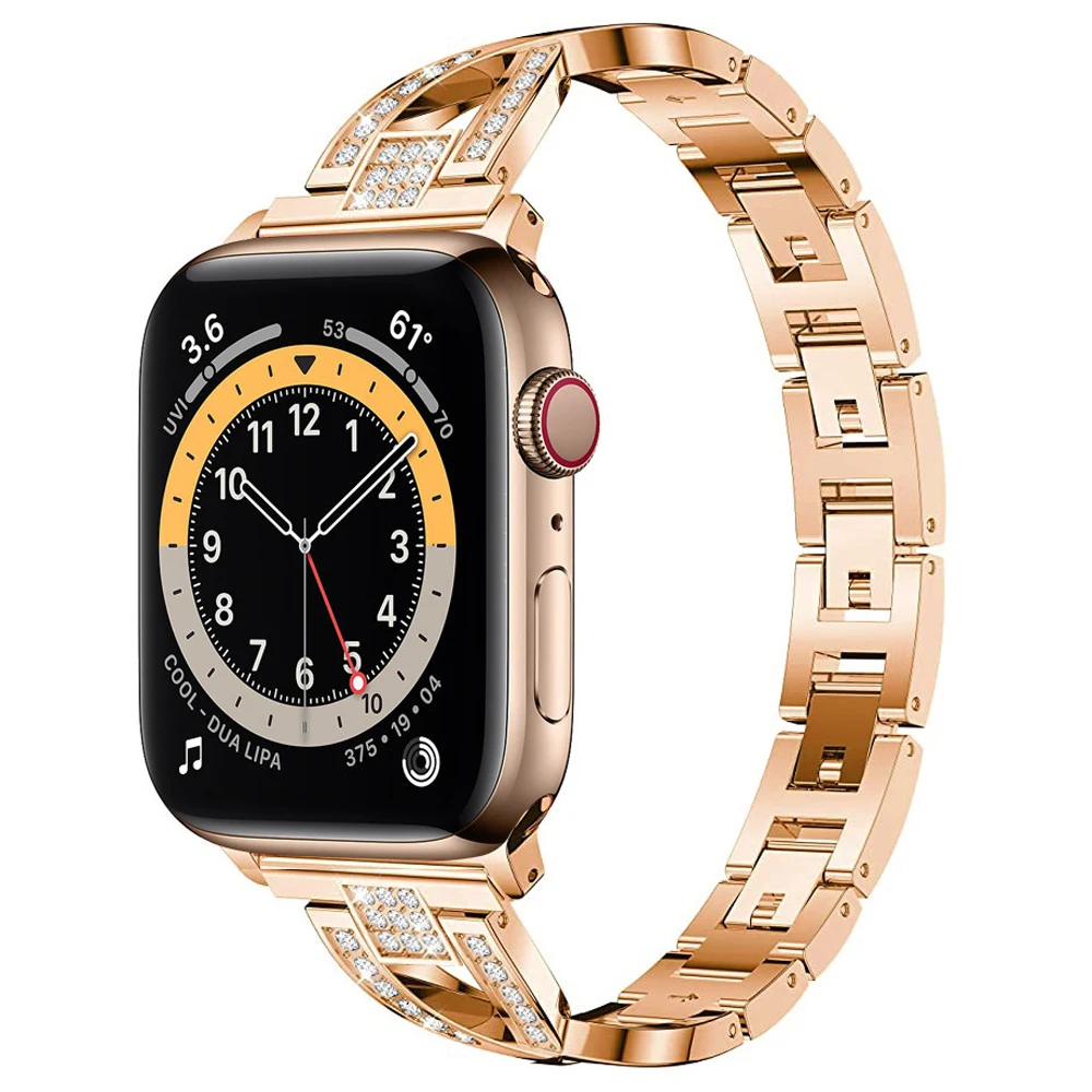 watchbands for apple watch 6 se 40mm 44mm bling band Women Jewelry Metal strap for iwatch series 5 4 3 38mm 42mm link bracelet
watchbands for apple watch 6 se 40mm 44mm bling band Women Jewelry Metal strap for iwatch series 5 4 3 38mm 42mm link bracelet