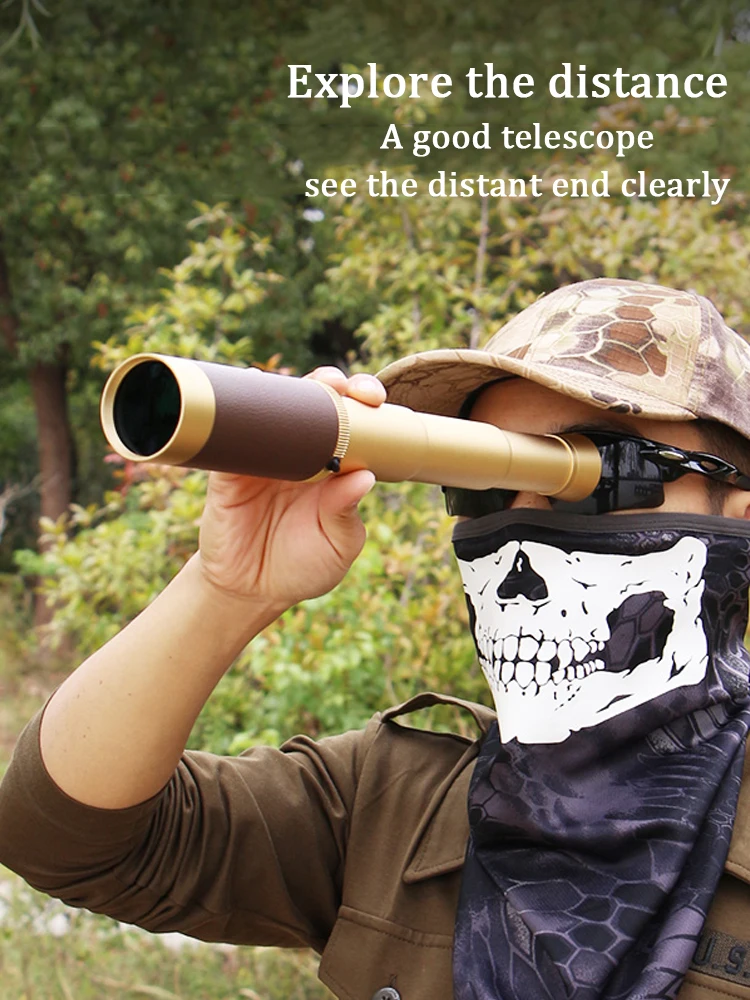 25X30 Mini Retro Pirate Monocular Telescope HD Long Range Vision Large Eyepiece Adjustable High Quality for Outdoor Camping
25X30 Mini Retro Pirate Monocular Telescope HD Long Range Vision Large Eyepiece Adjustable High Quality for Outdoor Camping