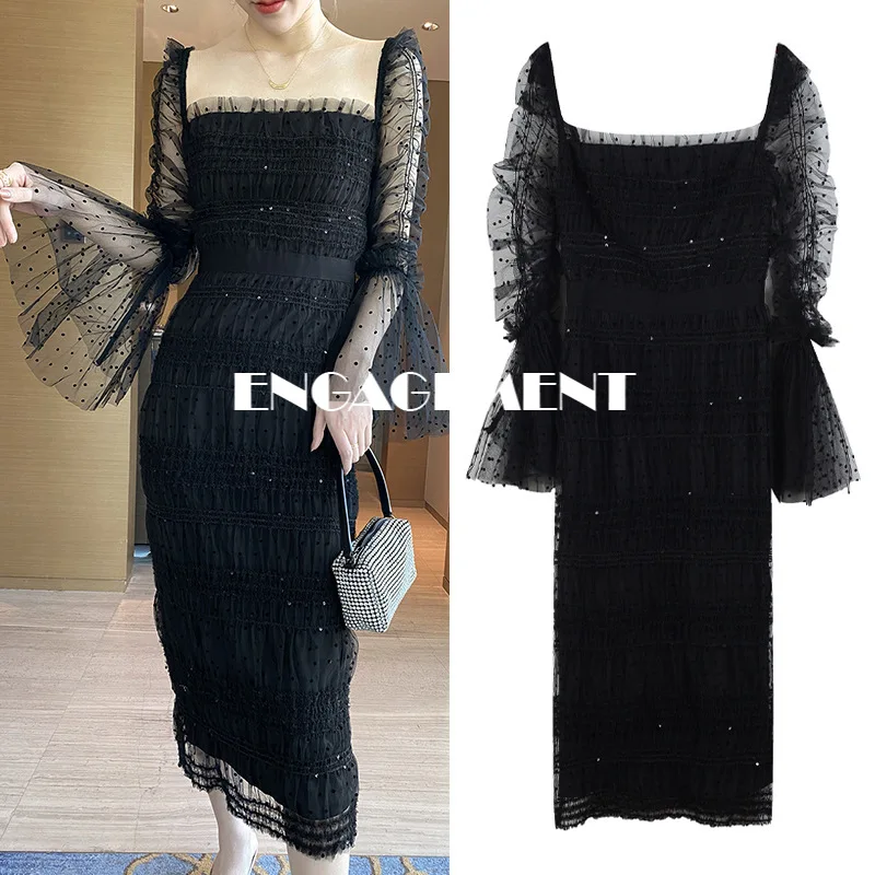 ENGAGEMENT Sandrock Autumn Majeth 2021 New Products Niche Retro Hong Kong Style Sexy Temperament Slim Dress
ENGAGEMENT Sandrock Autumn Majeth 2021 New Products Niche Retro Hong Kong Style Sexy Temperament Slim Dress