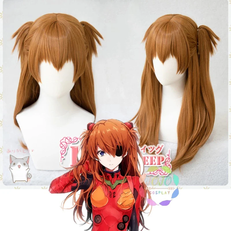 EVA Asuka Langley Soryu Anime Cosplay Wigs Long Orange Ponytail Heat Resistant Synthetic Hair Women Costumes Cosplay Accessories
EVA Asuka Langley Soryu Anime Cosplay Wigs Long Orange Ponytail Heat Resistant Synthetic Hair Women Costumes Cosplay Accessories