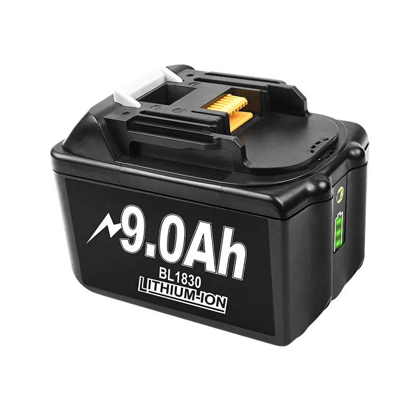 Комплект литиевых аккумуляторов BL1830 18 в 9000 мАч замена для дрели Makita LXT400 194205 3 194309 1