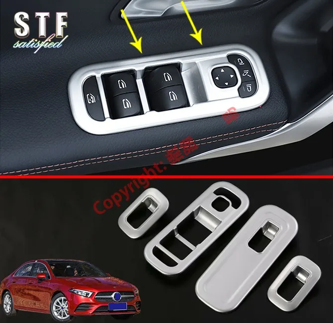 ABS Pearl Chrome Interior Door Window Buttons Cover Trim For Benz A Class W177 2019 2020
ABS Pearl Chrome Interior Door Window Buttons Cover Trim For Benz A Class W177 2019 2020