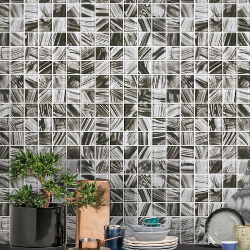 Hand paint black mix crystal glass mosaic for living room background KTV bar wallpaper decoration
Hand paint black mix crystal glass mosaic for living room background KTV bar wallpaper decoration