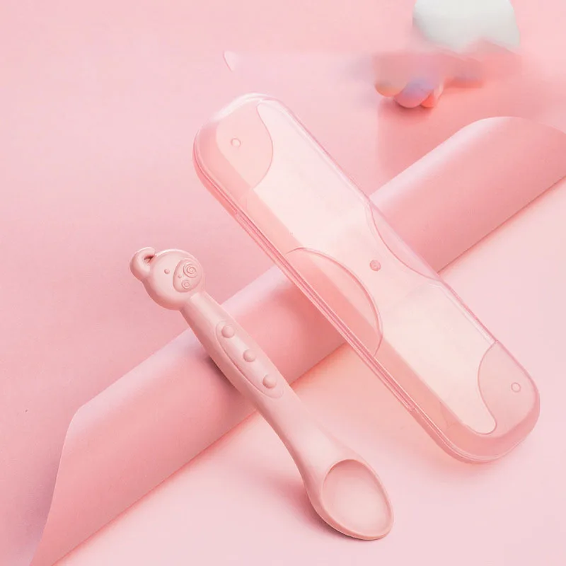 Cartoon Cute Soft Silicone Baby Spoon with Storage Box Infant Feeding Tool Newborn Training Utensils Kids Tableware 
Cartoon Cute Soft Silicone Baby Spoon with Storage Box Infant Feeding Tool Newborn Training Utensils Kids Tableware