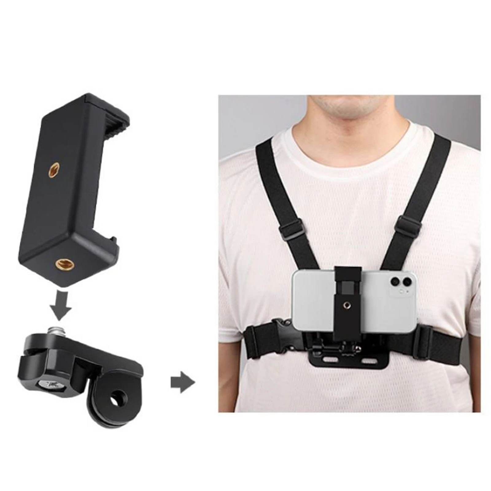 Mobile Phone Body Chest Mount Harness Strap Holder Hands Free Hand Shooting Chest Fixed Straps for iPhone
Mobile Phone Body Chest Mount Harness Strap Holder Hands Free Hand Shooting Chest Fixed Straps for iPhone