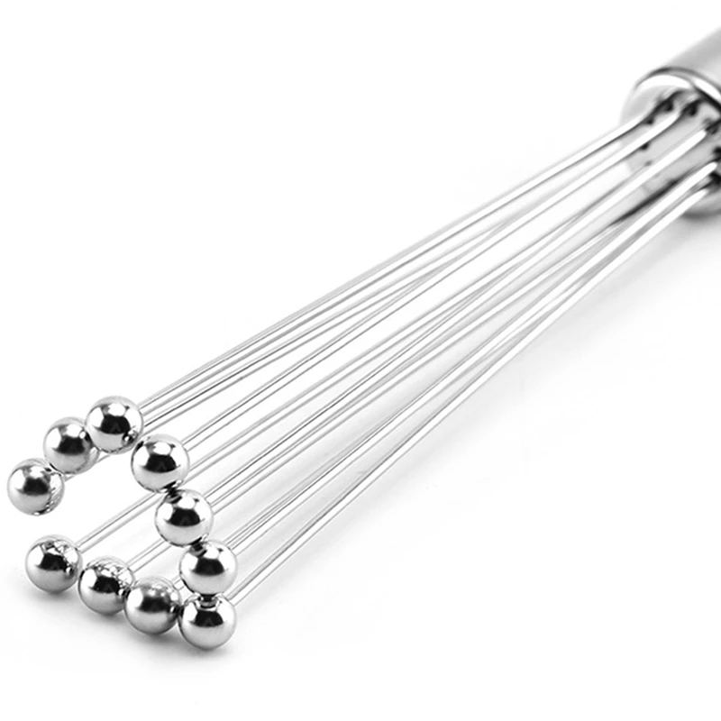 Stainless Steel Ball Whisk Wire Egg Whisk Set Kitchen Whisks for Cooking, Blending, Whisking, Beating, Stirring
Stainless Steel Ball Whisk Wire Egg Whisk Set Kitchen Whisks for Cooking, Blending, Whisking, Beating, Stirring